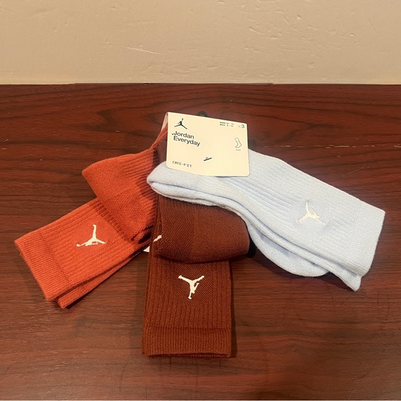 Jordan Everyday, Crew Socks, DX9632 901, 3 Pack - Picture 1 of 8